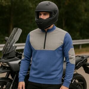 Under Armour Gore Windstopper Quarter Zip Sweater Men’s Small Blue Gray